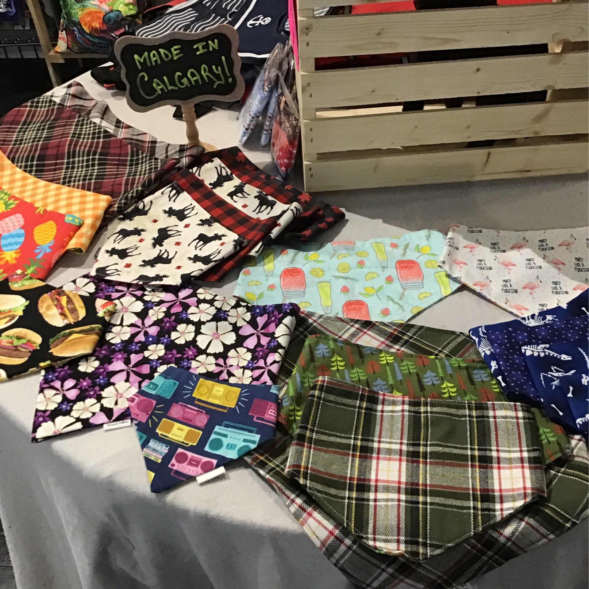 Dog bandana display deals